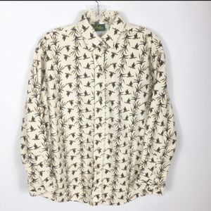 Vintage Cabela’s Ducks Hunting Long Sleeve Shirt M